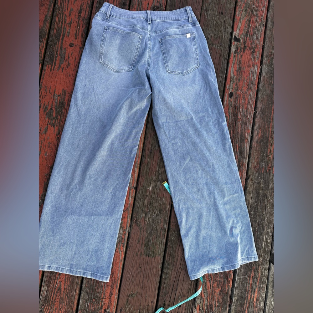 HALARA Women's Blue Flare & Wide Leg Jeans - Picture 7 of 8